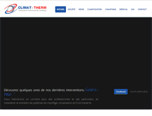Tablet Screenshot of climat-therm.com